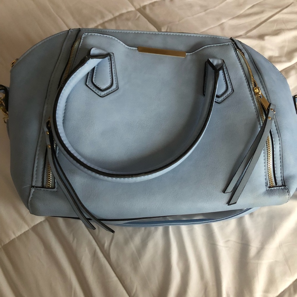 Baby blue purse